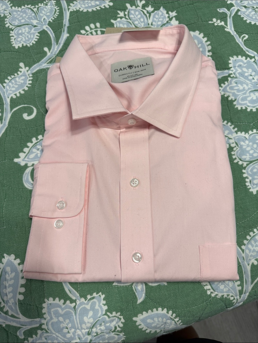 Oak Hill Soft Pink Dress Shirt - Classic Spread Collar